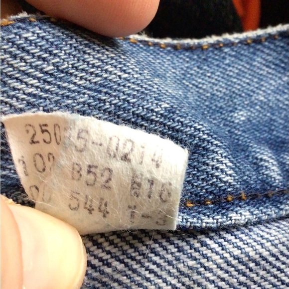 VTG Levi Strauss & Co Womens 70’s Orange Tab Dark Wash Straight Leg Jeans Sz 16 - Picture 8 of 10